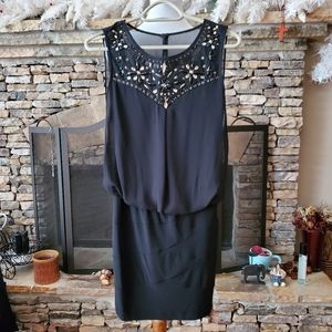 🆕🎁Bisou Bisou Rhinestones black dress